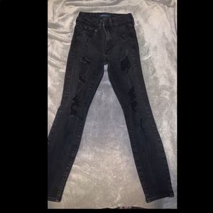 Aeropostale Black ripped Jeans